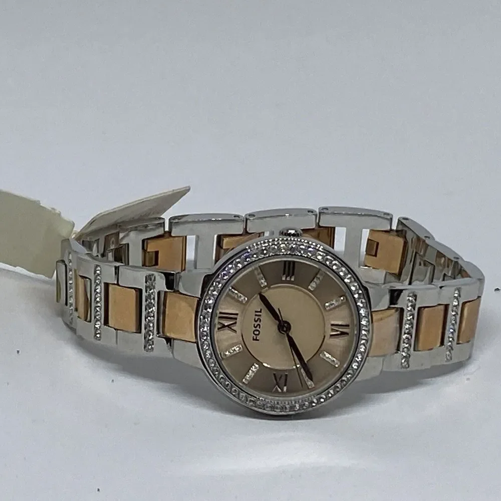 Fossil Virginia ES3405 Women's Stainless Steel Analog Dial Quartz Watch JK526
